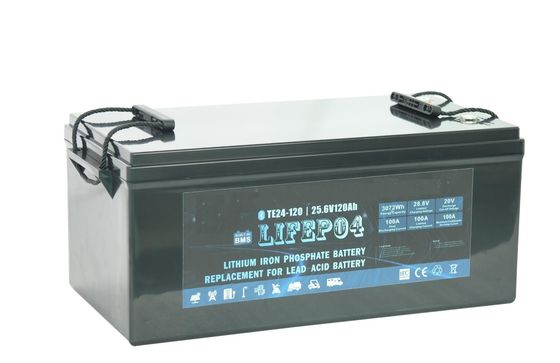 Yedek Güç İçin Taşınabilir 24V 100AH ​​Lifep04 Lityum Pil
