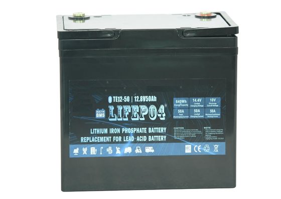 ABS Taşınabilir Yedek Güç Lityum Pil Lifepo4 12v 50ah