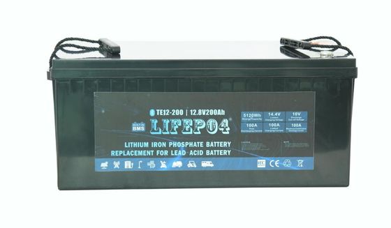 Yedek Güç İçin ABS 12V 200AH Taşınabilir Lifepo4 Pil