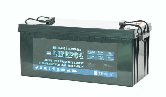 Yedek Güç İçin ABS 12V 200AH Taşınabilir Lifepo4 Pil