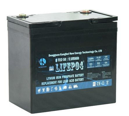 25.5kg Lifepo4 UPS Pil Voltajı 12V Maksimum Şarj Akımı 50A 500Ah